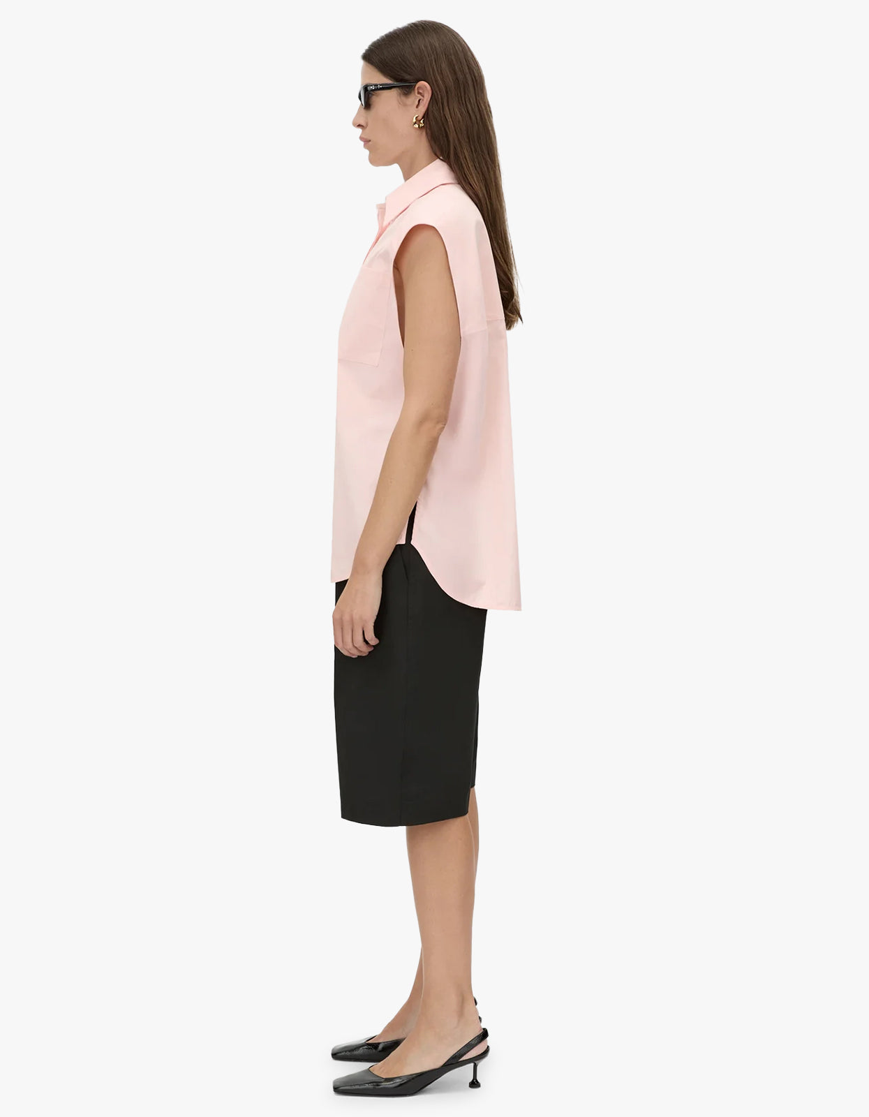 Milo Sleeveless Shirt - Pink Salt