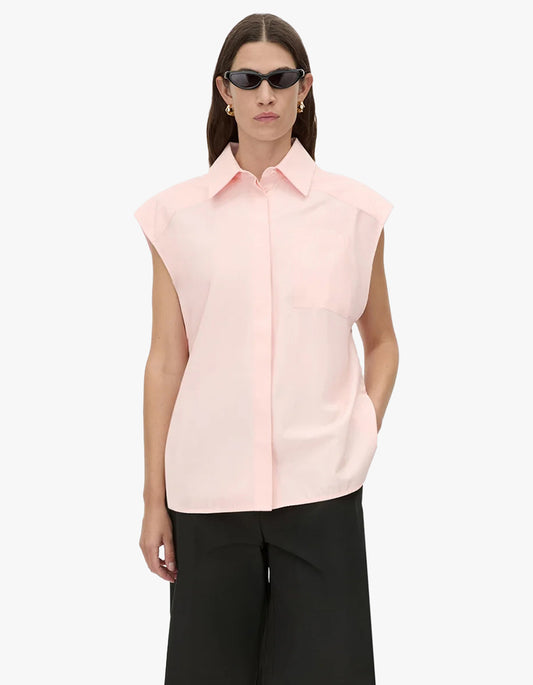 Milo Sleeveless Shirt - Pink Salt