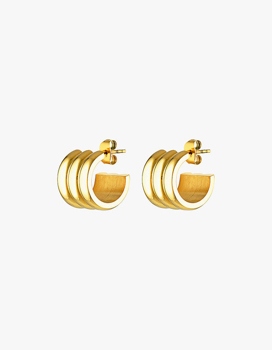 Liv Hoop Earrings - 18K Gold Plated