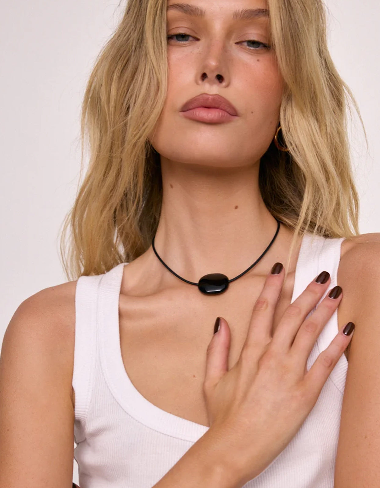 Ophelia Necklace - Black Agate