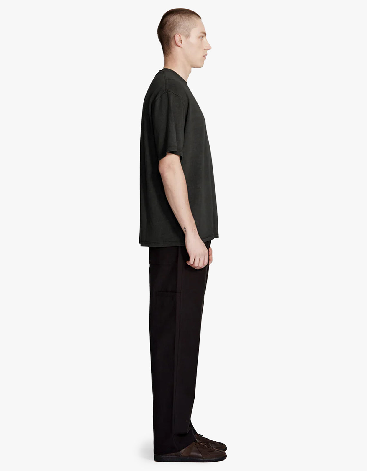 Mens Hemp Jersey Studio Tee - Vintage Black