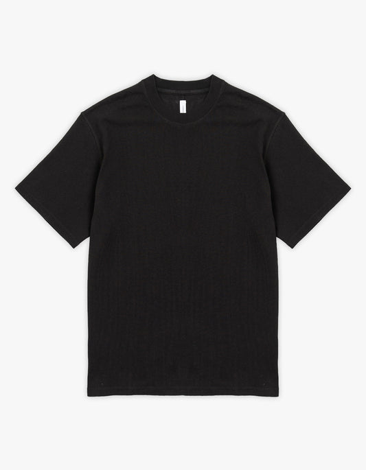 Mens Hemp Jersey Studio Tee - Vintage Black