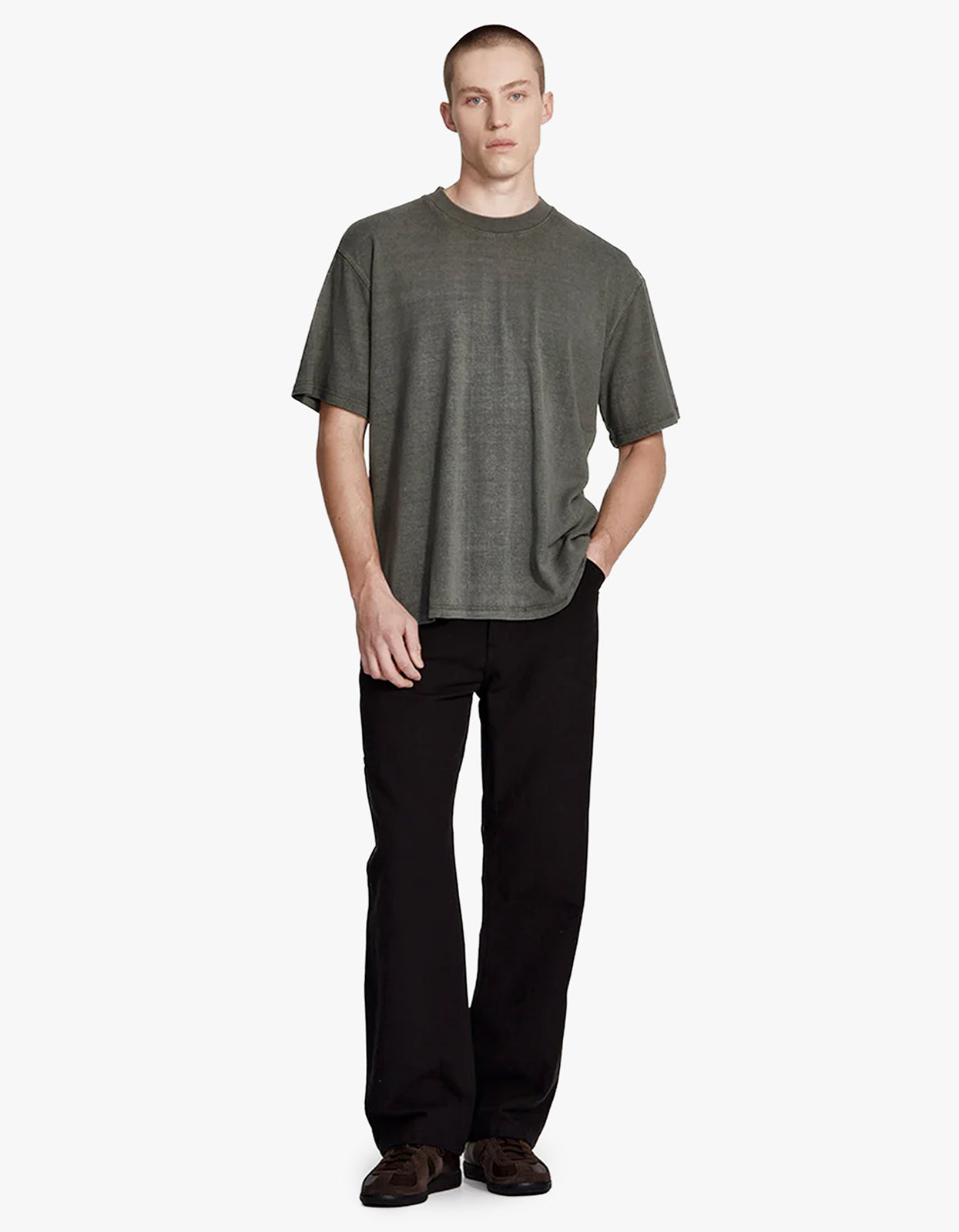 Mens Hemp Jersey Studio Tee - Vintage Fog