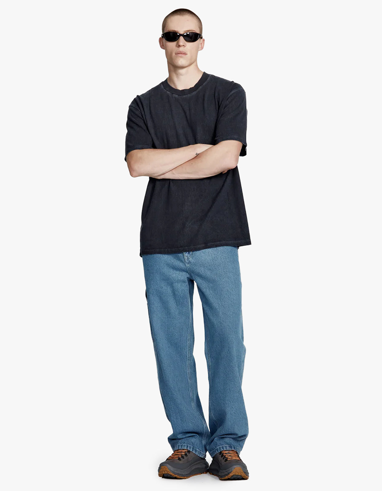 Mens Hemp Jersey Studio Tee - Vintage Midnight