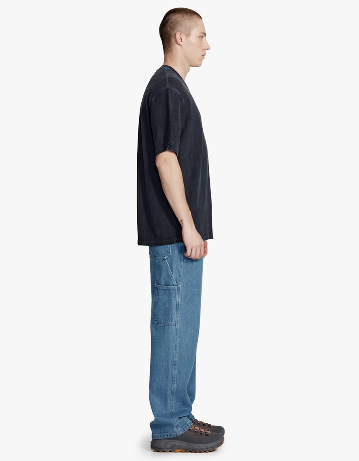 Mens Hemp Jersey Studio Tee - Vintage Midnight