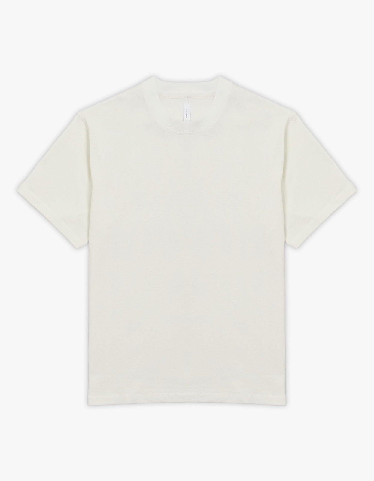 Mens Hemp Jersey Studio Tee - Rice White