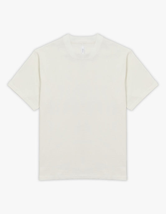 Mens Hemp Jersey Studio Tee - Rice White