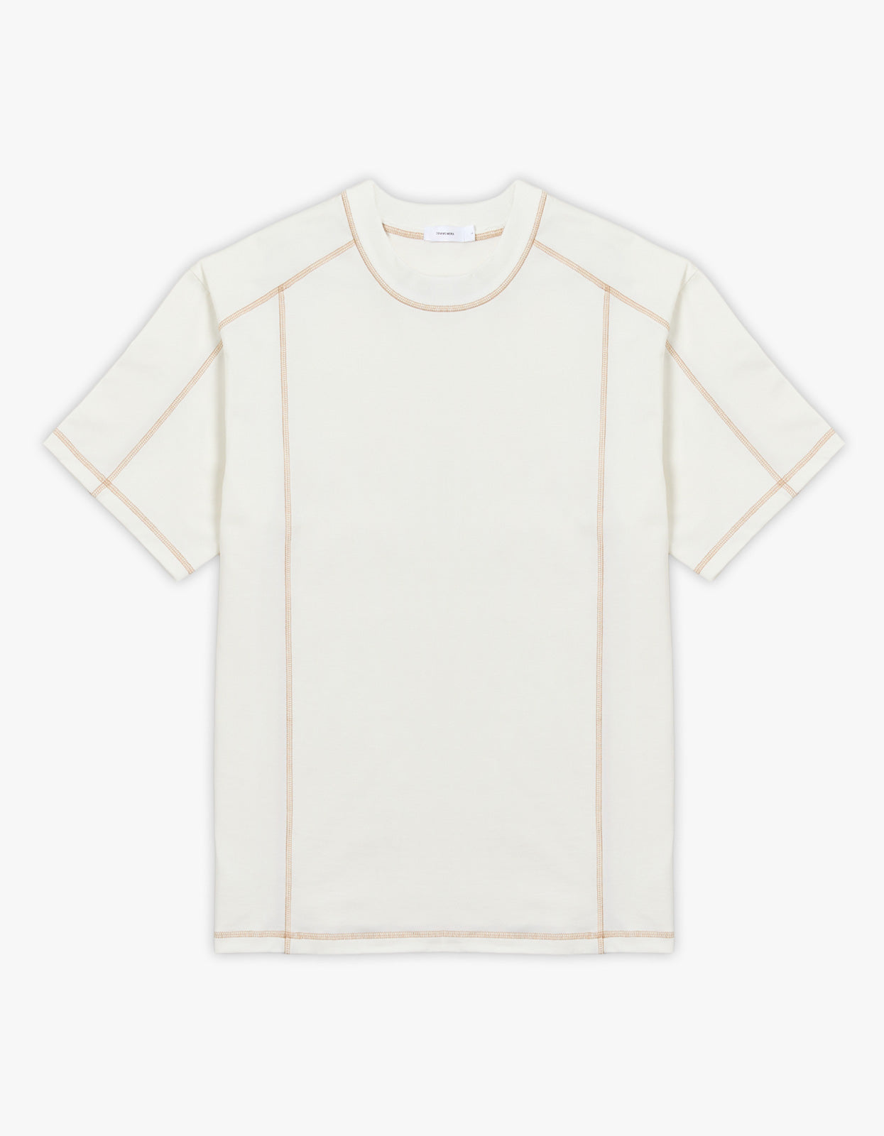 Mens Rec Tee - White With Tabacco