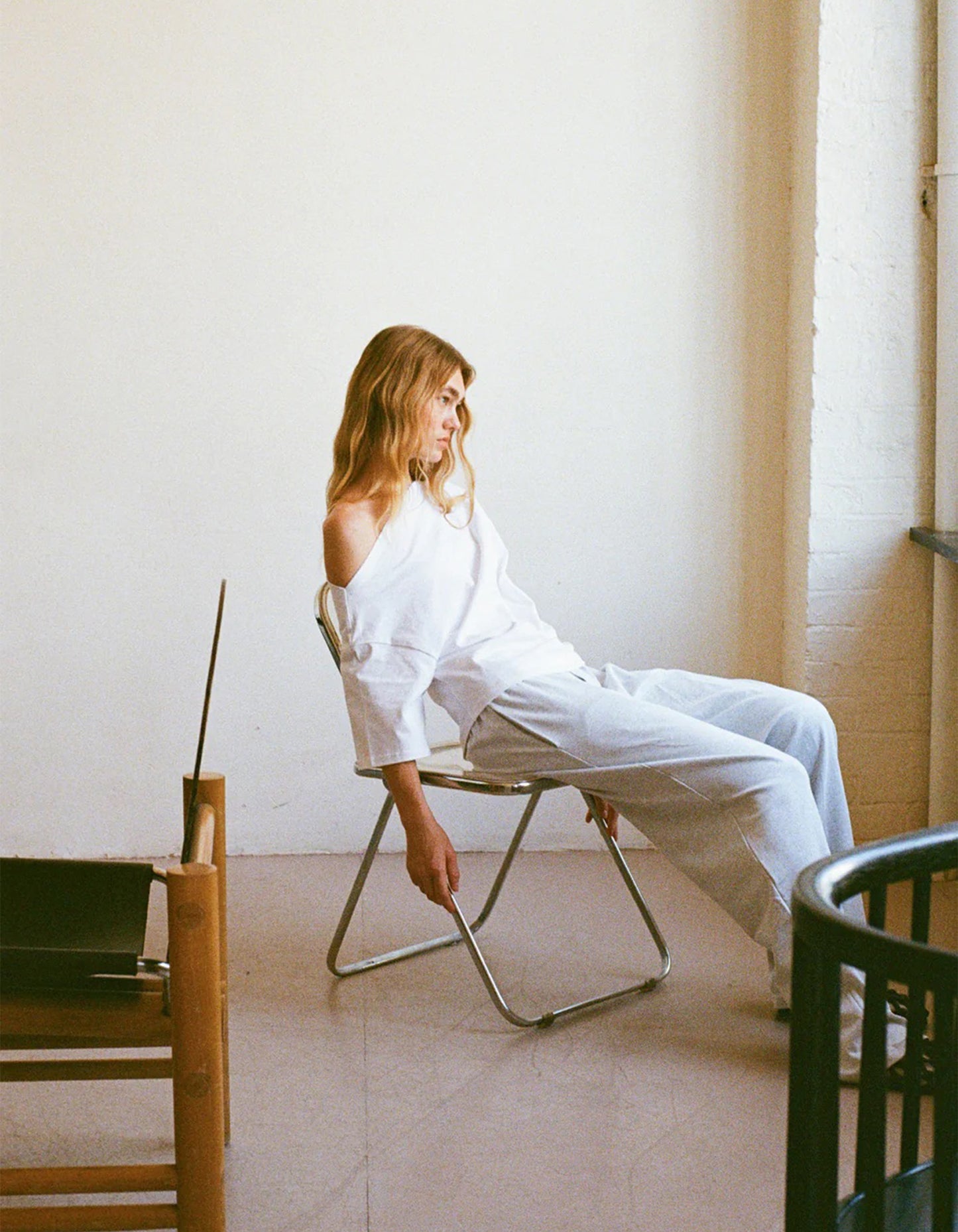 Asymmetrical Top - White