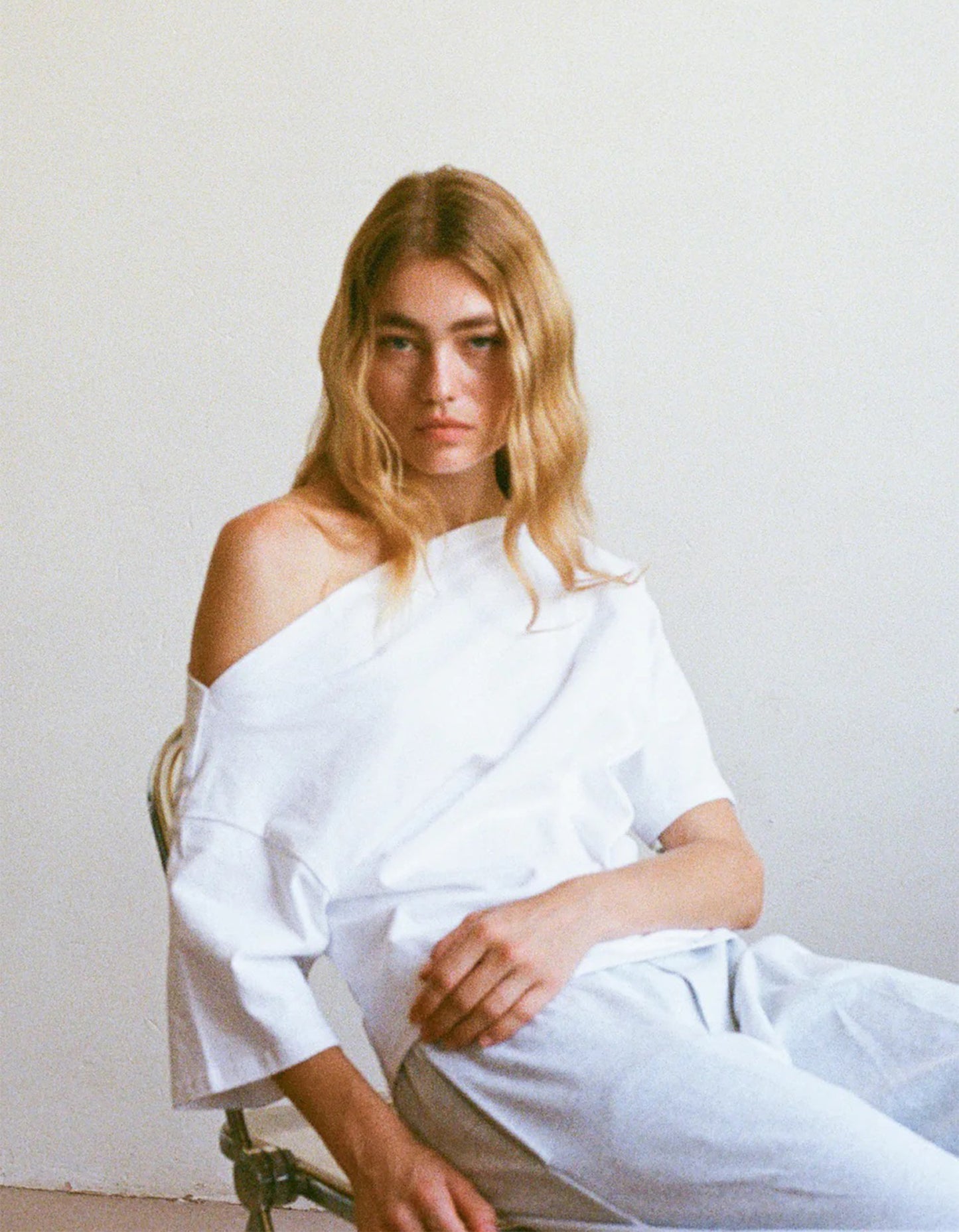 Asymmetrical Top - White