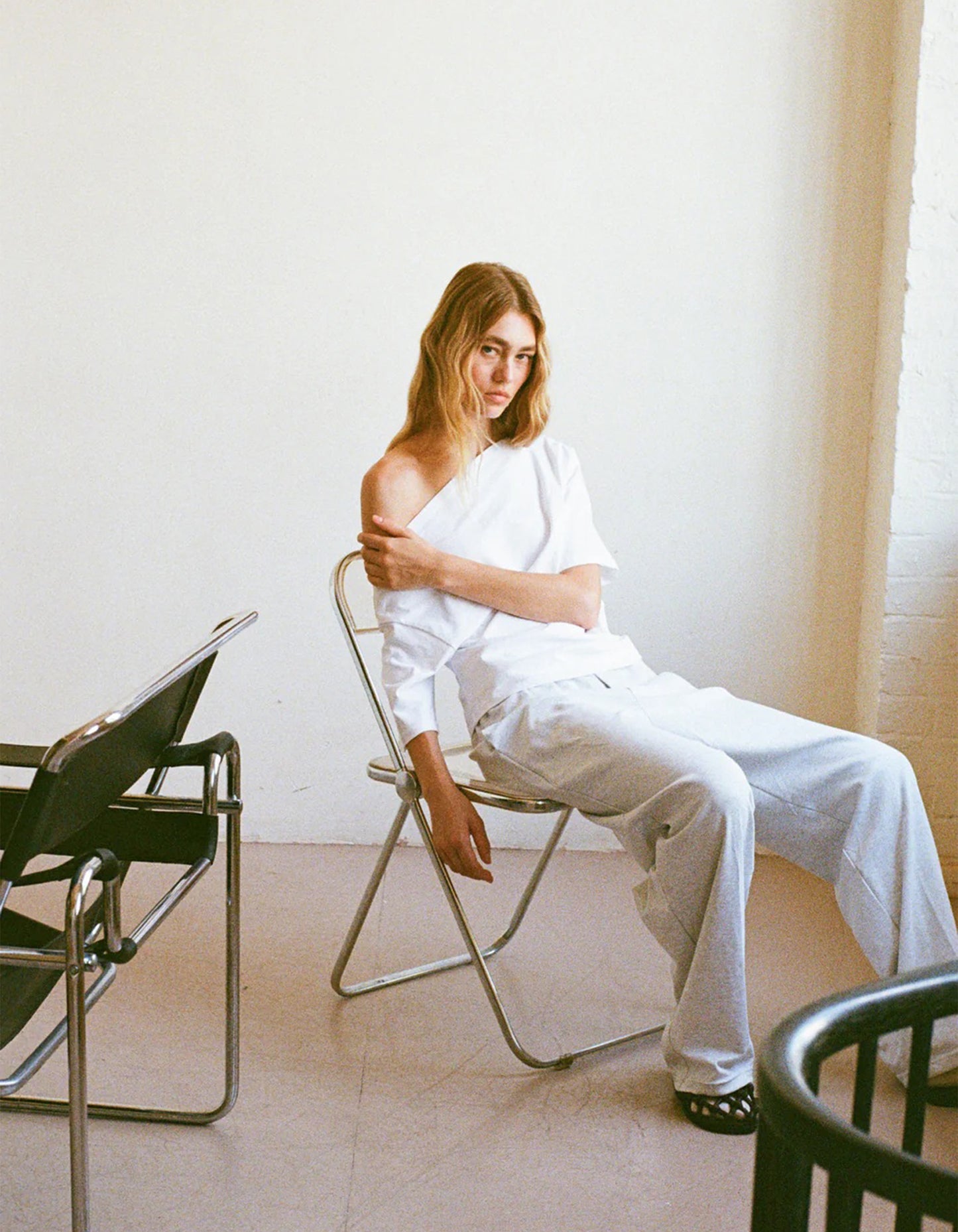 Asymmetrical Top - White