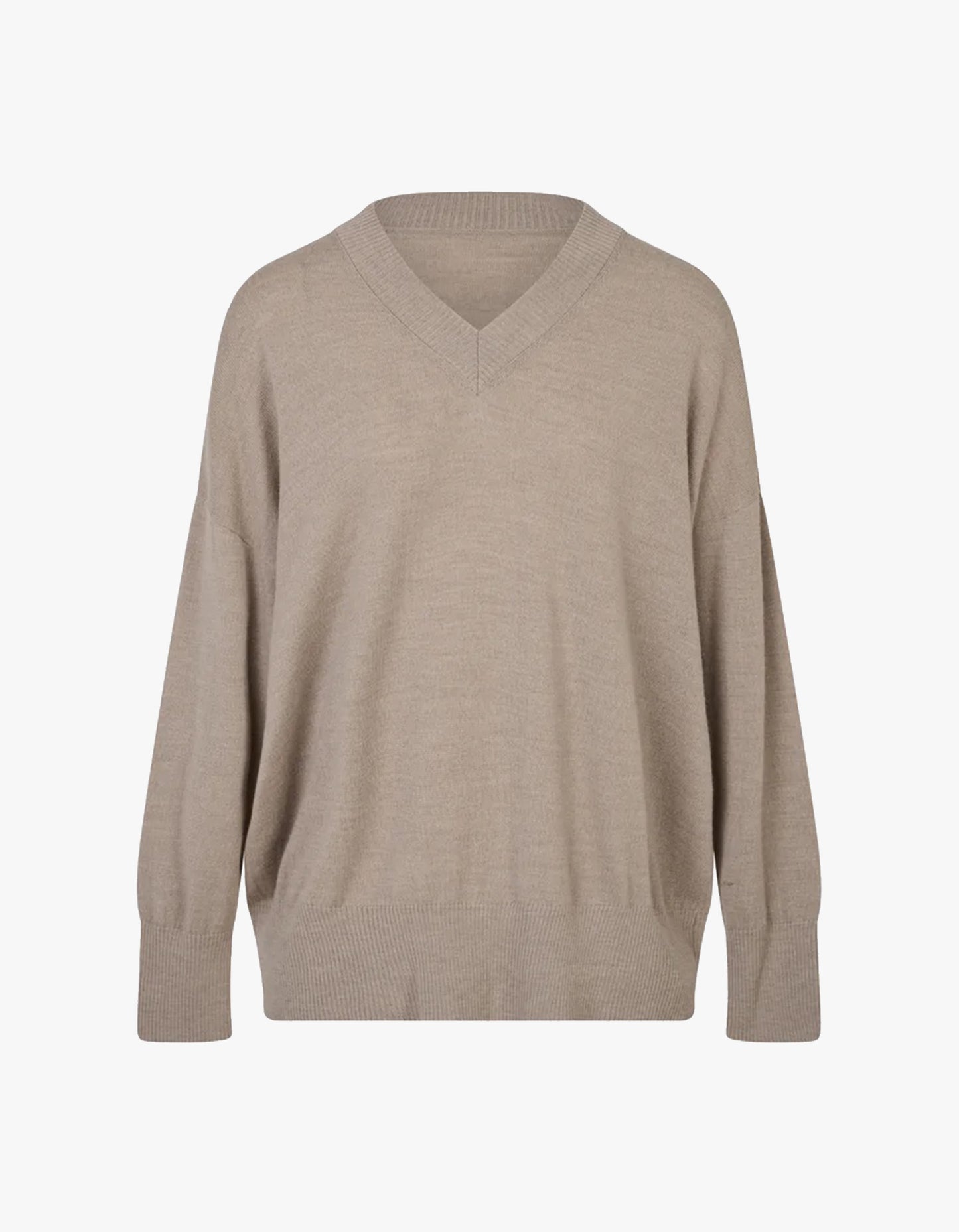 Washington Merino V-Neck - Beige