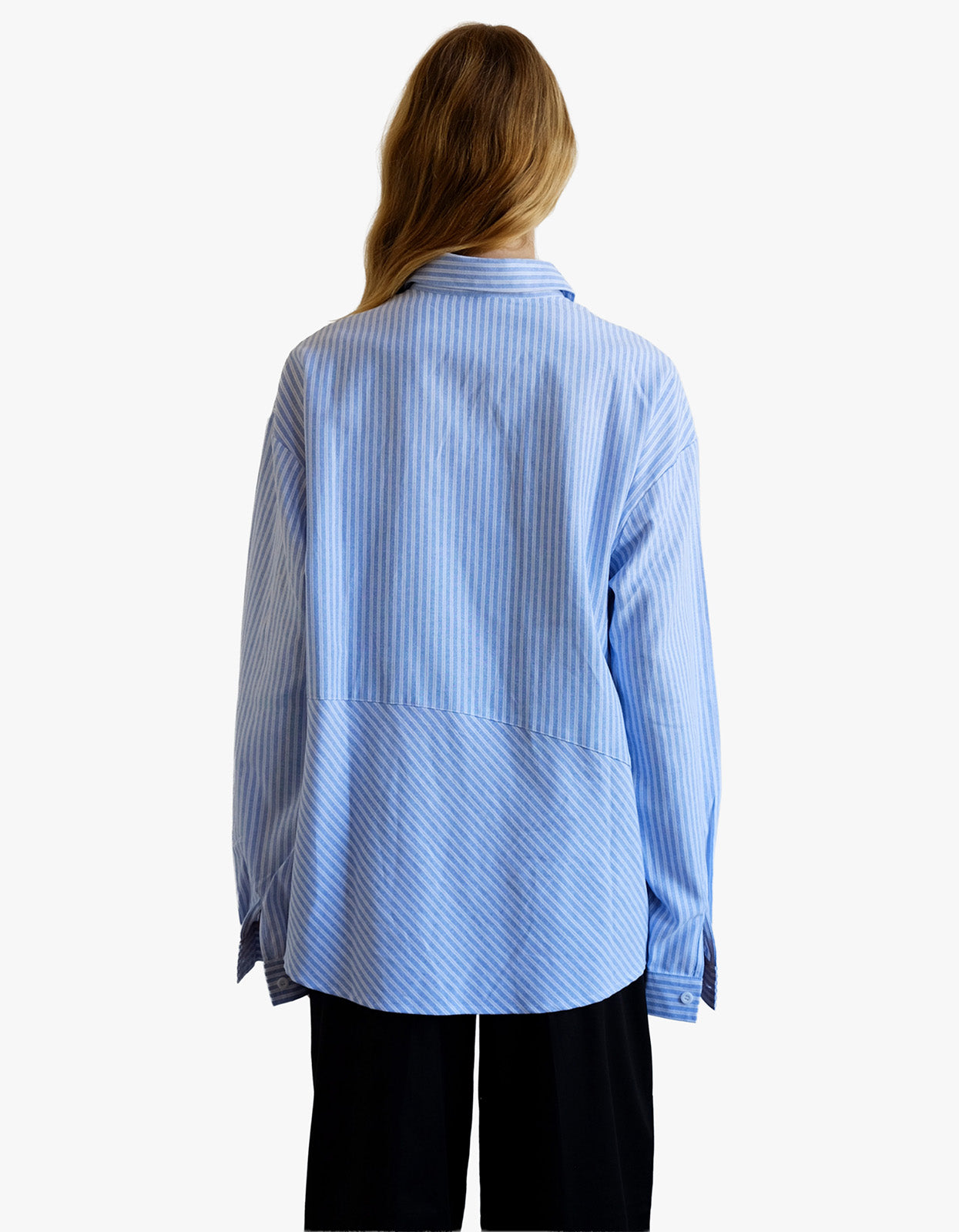 Cortez Shirt - Sky/Maroon Stripe