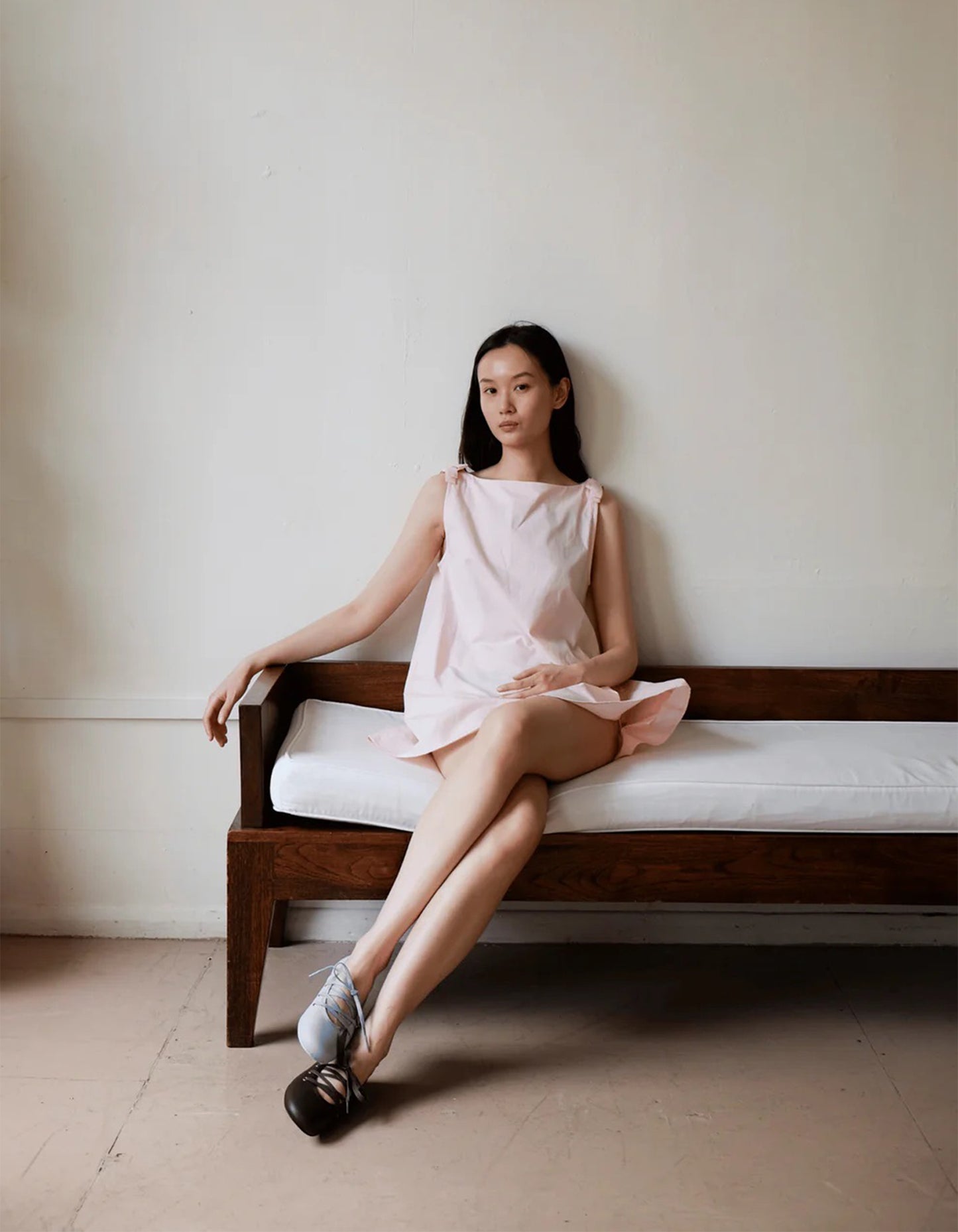 Margie Pinny Dress - Baby Pink