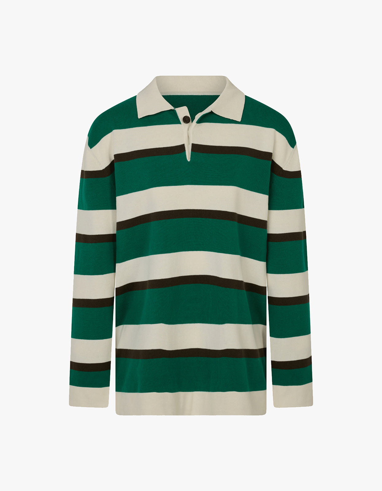 Prep Stripe Polo - Dark Green