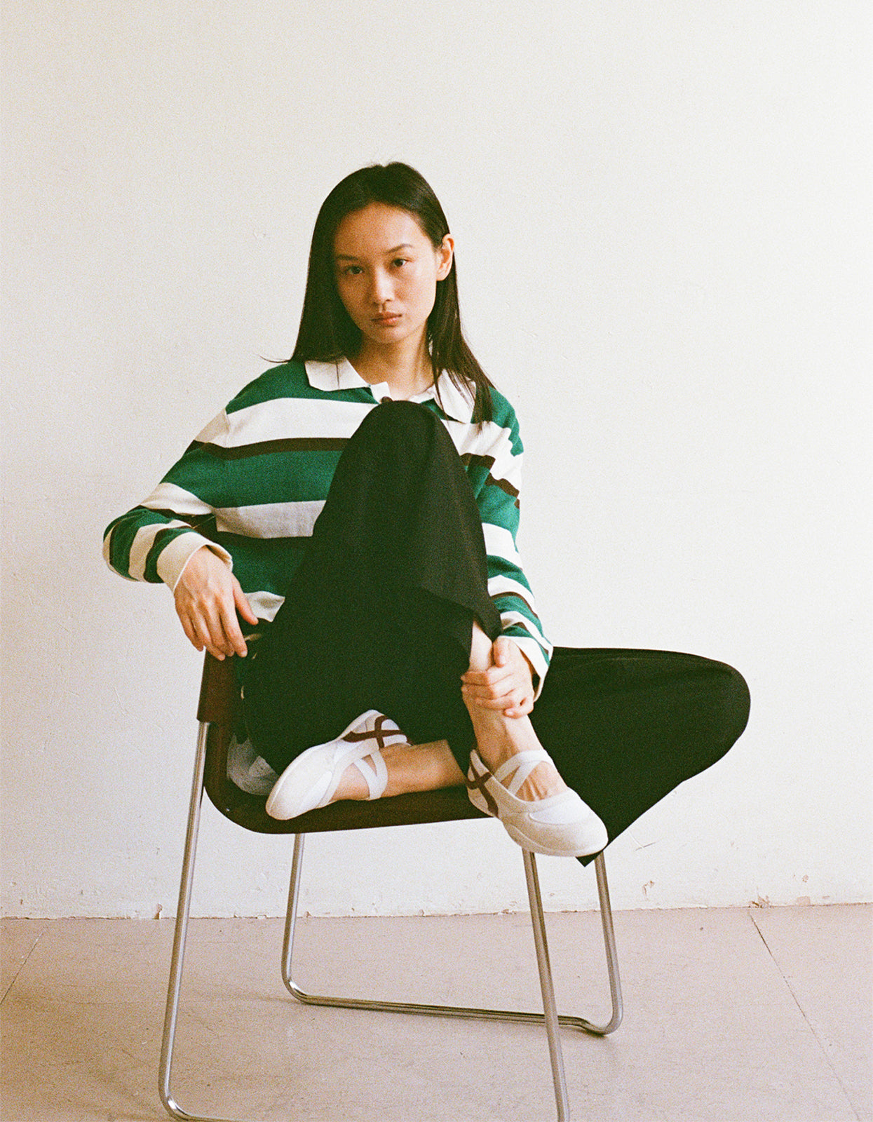 Prep Stripe Polo - Dark Green