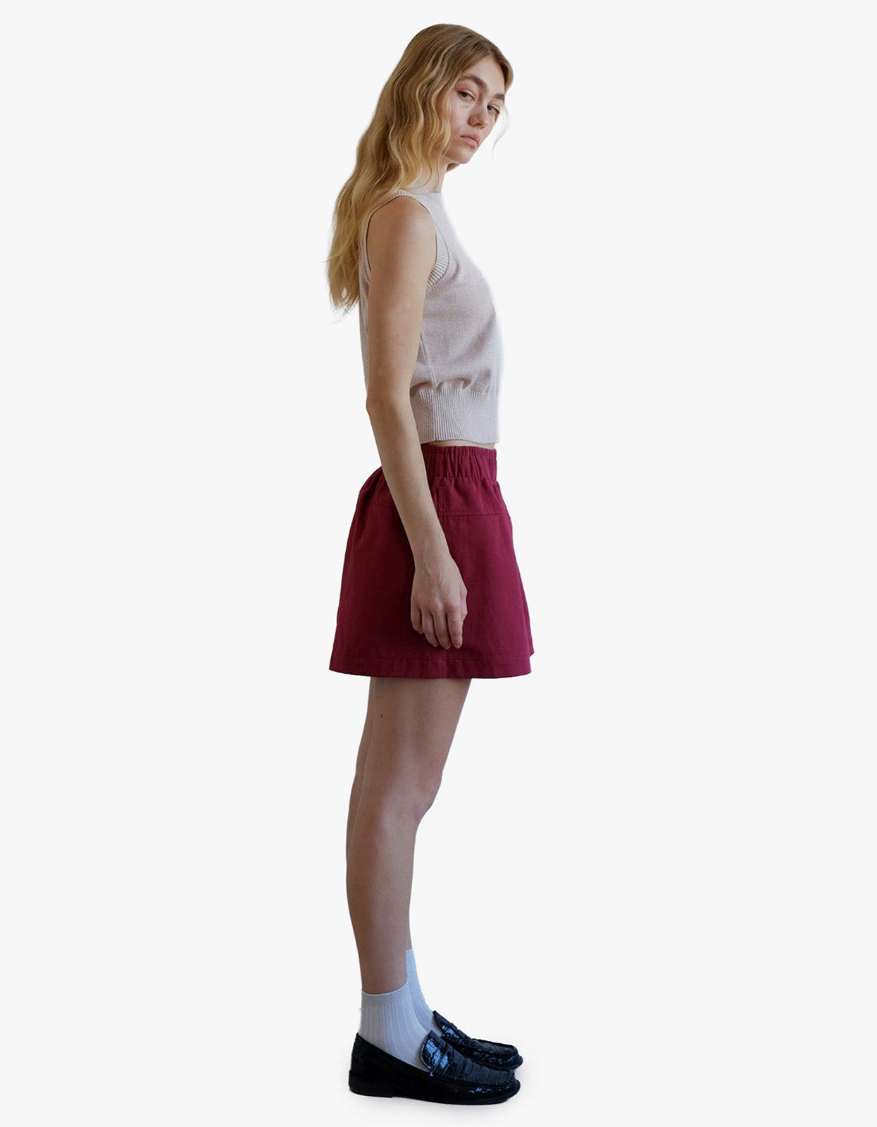 Whimsy Cotton Vest - Pink Beige