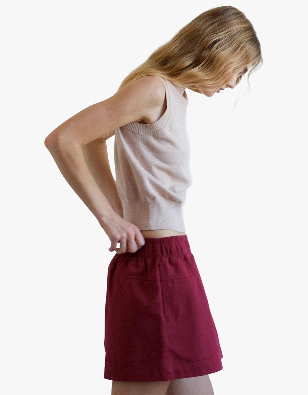 Whimsy Cotton Vest - Pink Beige