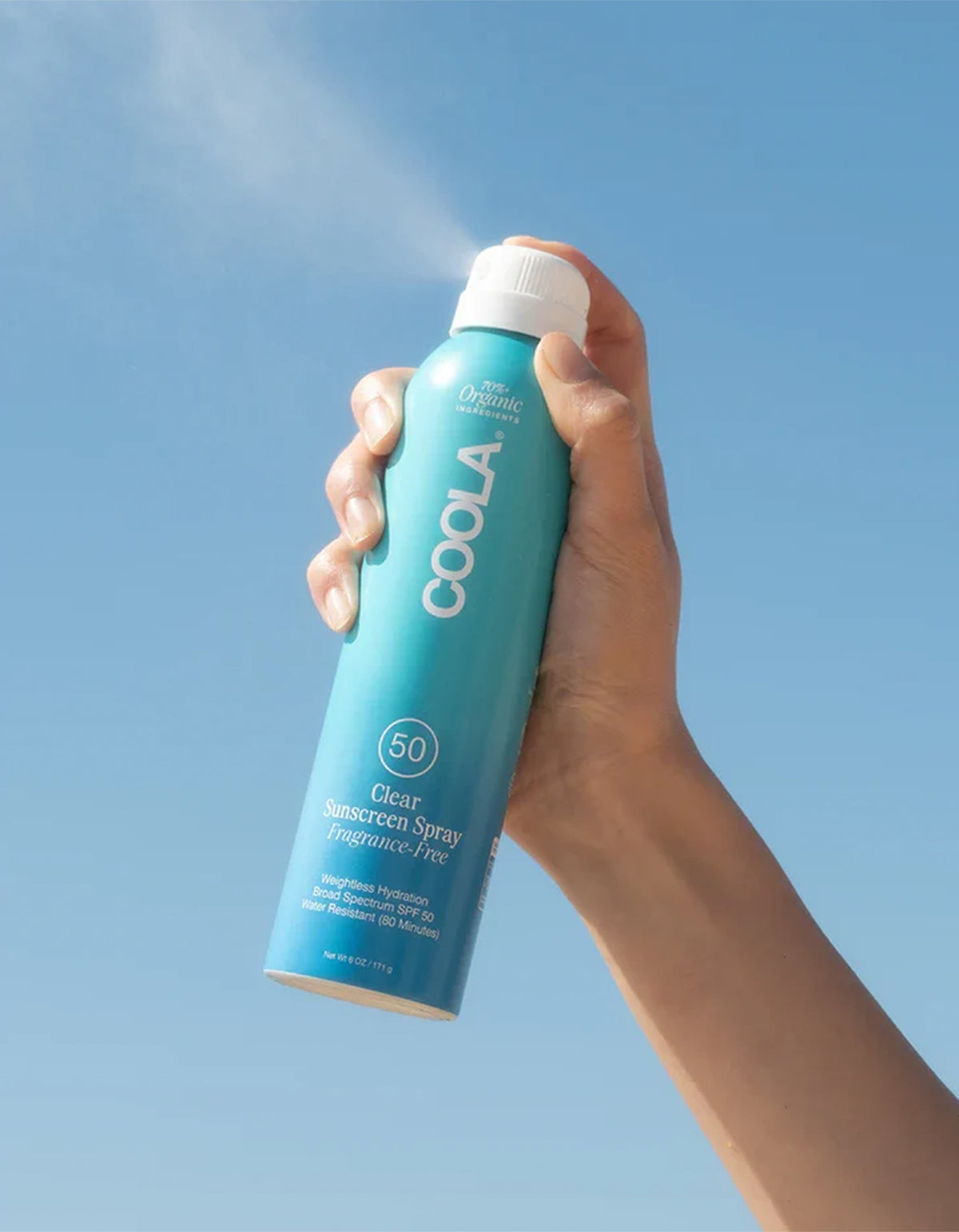 Clear Sunscreen Spray Spf50 Fragrance Free