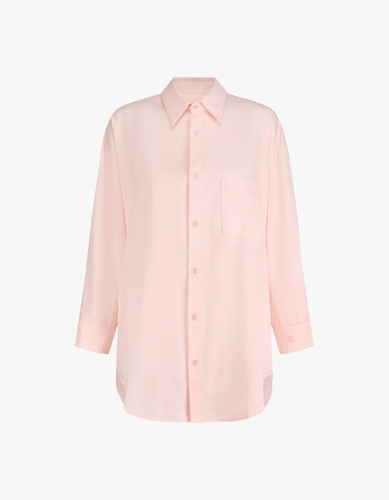 Peachy Oversized Shirt - Baby Pink