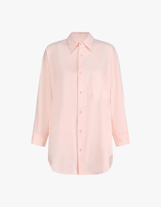 Peachy Oversized Shirt - Baby Pink