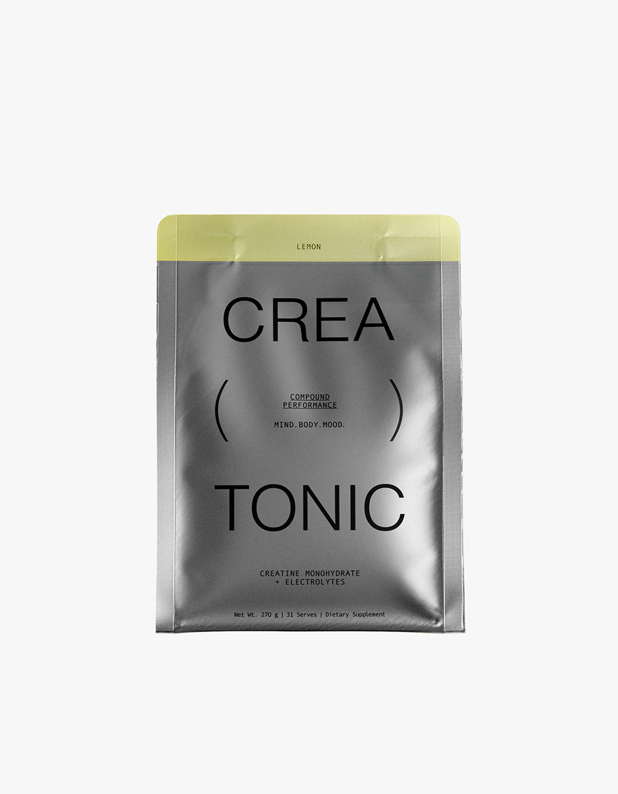 Creatine + Electrolytes 31 Serves Pouch - Refreshing Lemon
