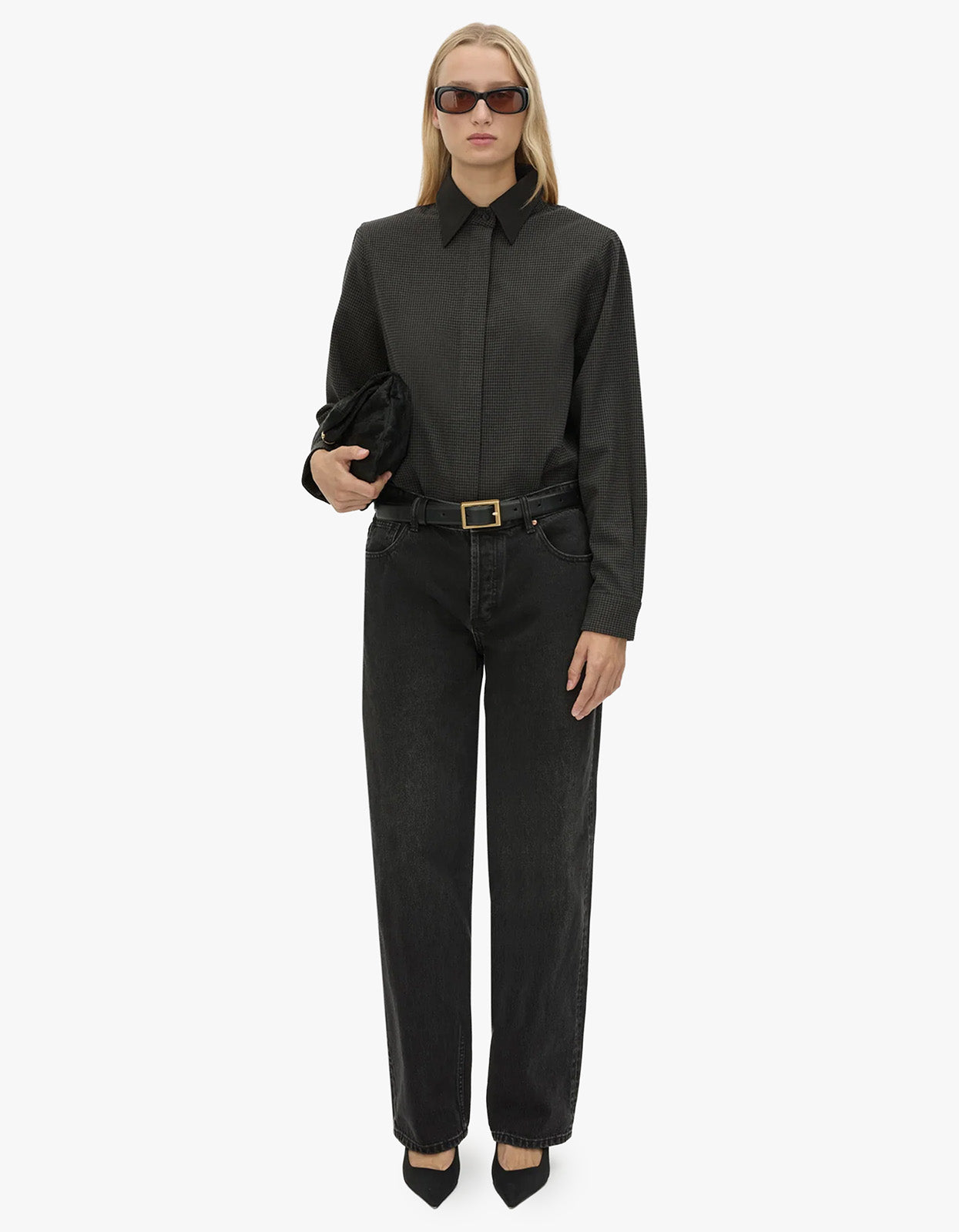 Genre Gingham Shirt - Steel