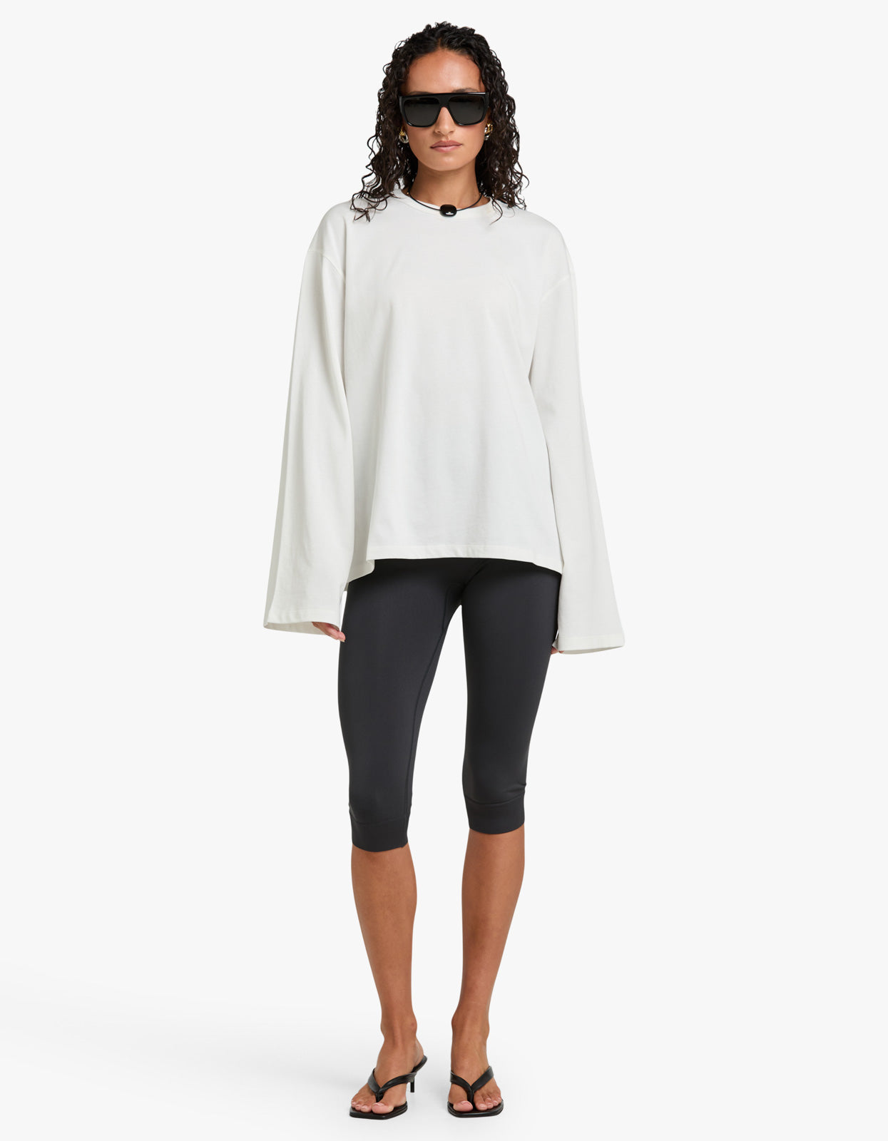 Peretti Long Sleeve Tee - Soft White