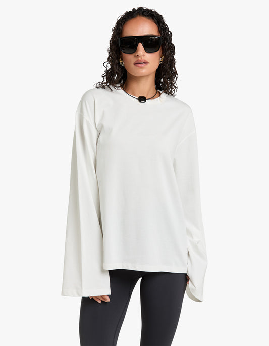 Peretti Long Sleeve Tee - Soft White