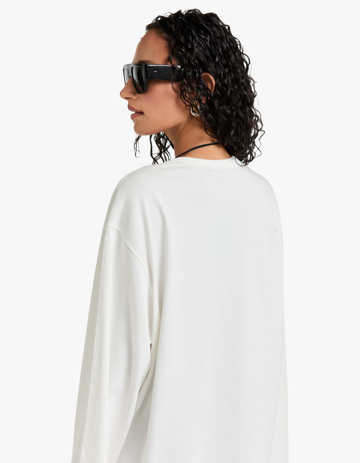 Peretti Long Sleeve Tee - Soft White