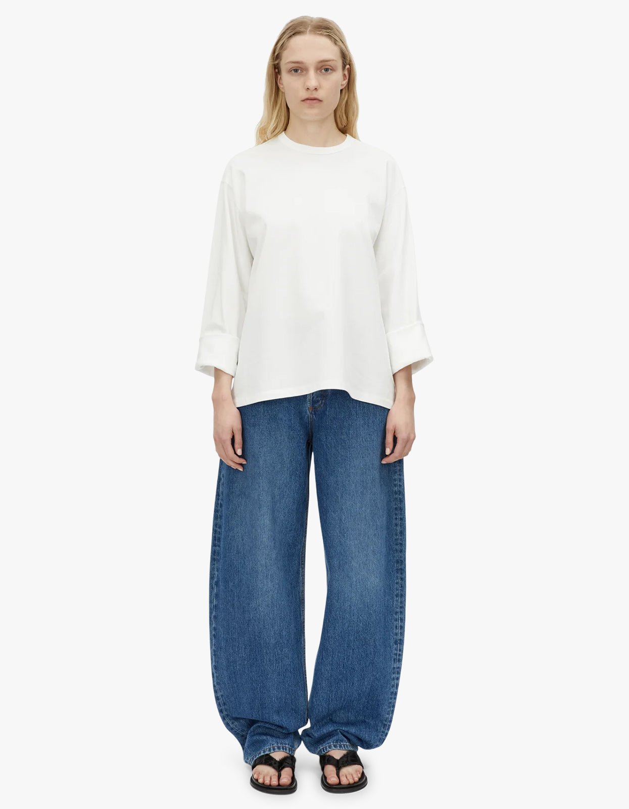 Peretti Long Sleeve Tee - Soft White