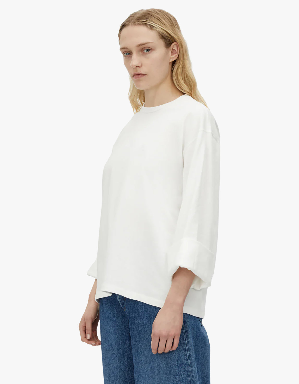 Peretti Long Sleeve Tee - Soft White