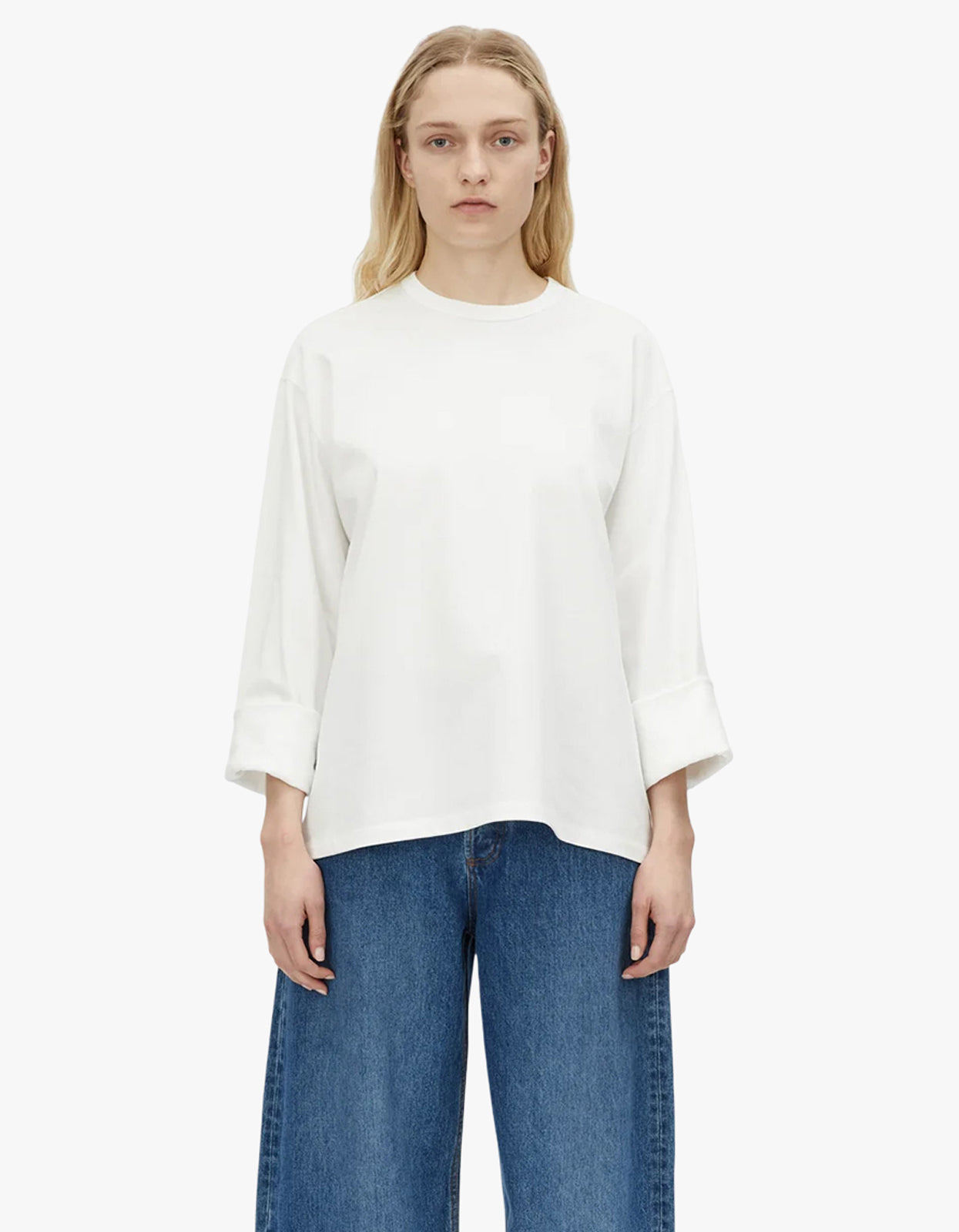 Peretti Long Sleeve Tee - Soft White