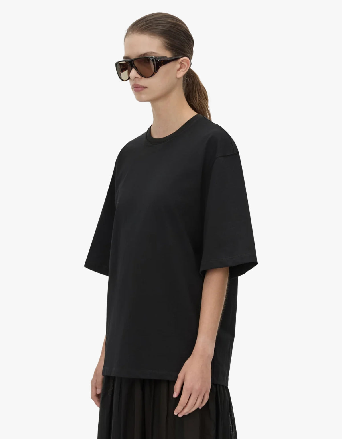 Romy Contrast Maxi Dress - Black