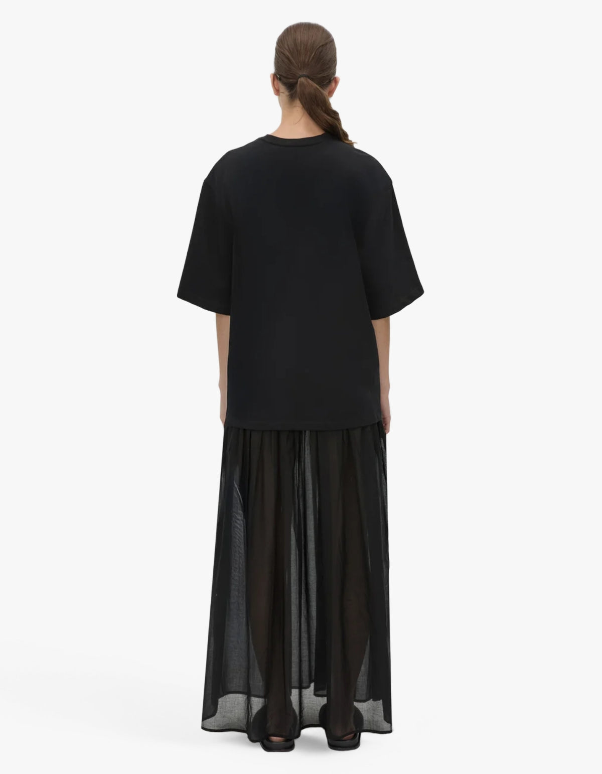 Romy Contrast Maxi Dress - Black