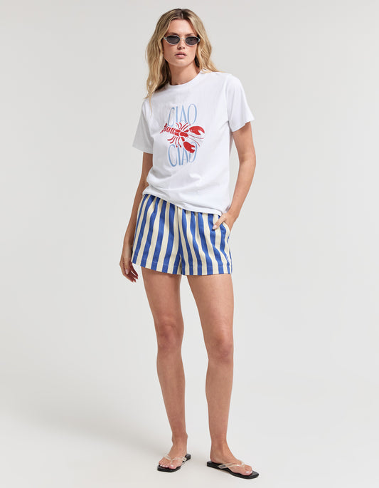 Cabana Short - Bold Blue Stripe