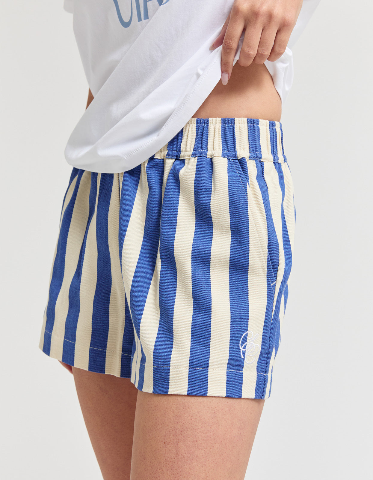 Cabana Short - Bold Blue Stripe