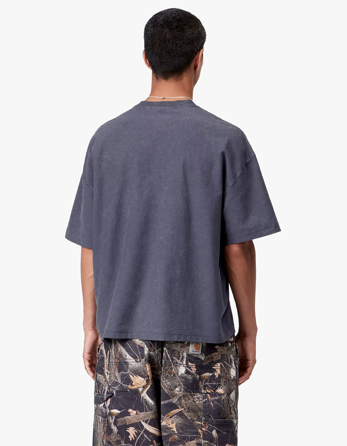 S/S Lambert T Shirt - Dark Navy Moon Wash