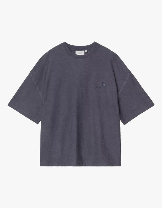 S/S Lambert T Shirt - Dark Navy Moon Wash