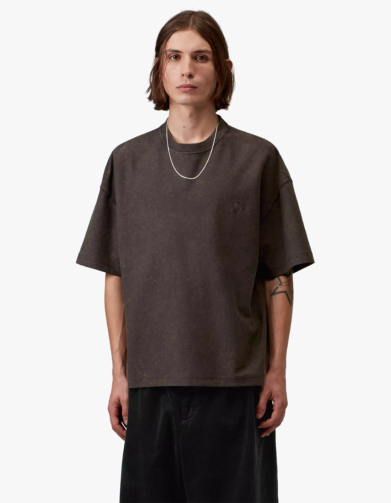 S/S Lambert T Shirt - Tobacco Moon Wash