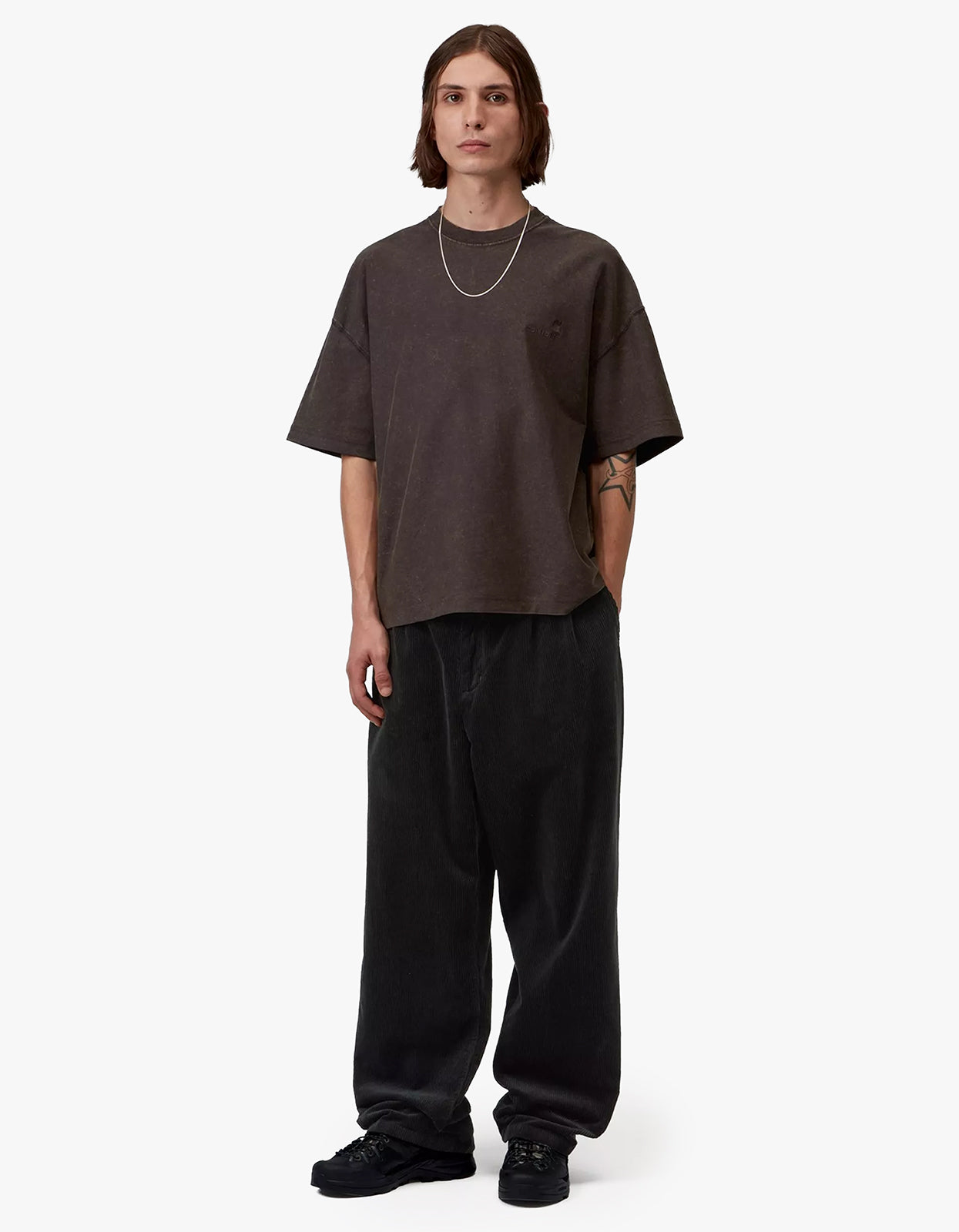 S/S Lambert T Shirt - Tobacco Moon Wash