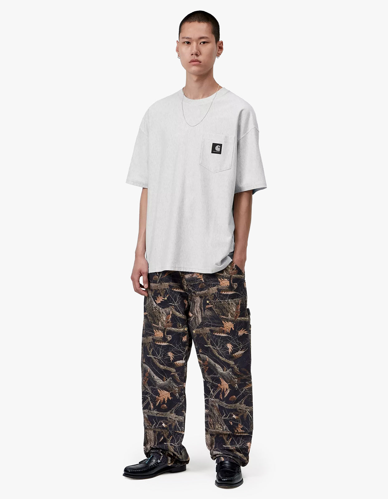S/S OG Loose Pocket T Shirt - Ash Heather