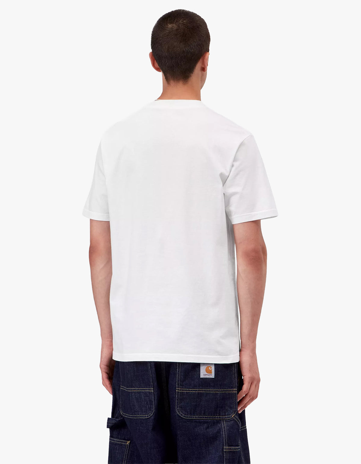 S/S Slingshot T Shirt - White Heavy Enzyme Wash