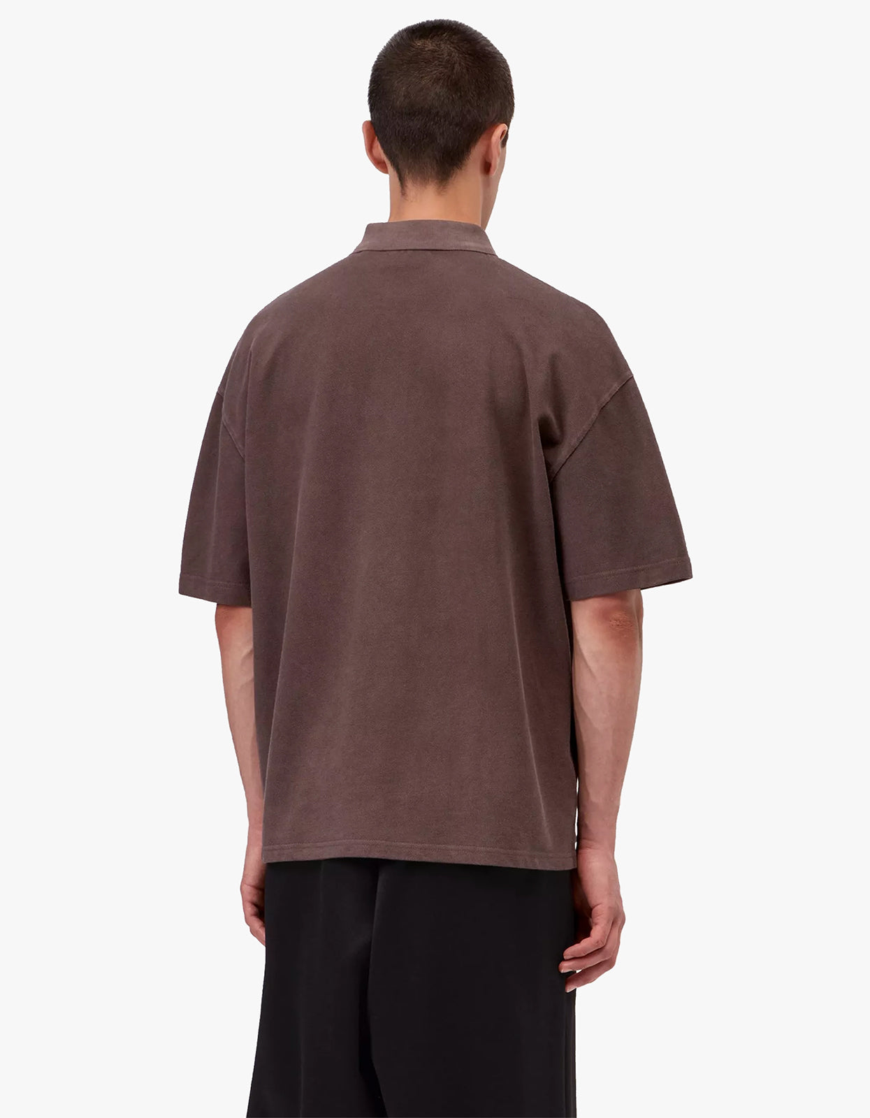 S/S Wayne Polo - Palisander Garment Dyed