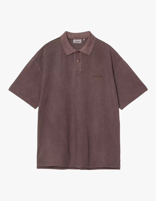 S/S Wayne Polo - Palisander Garment Dyed