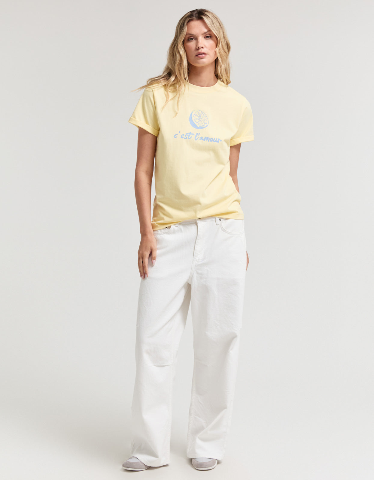 C'est L'amour Tee - Lemon