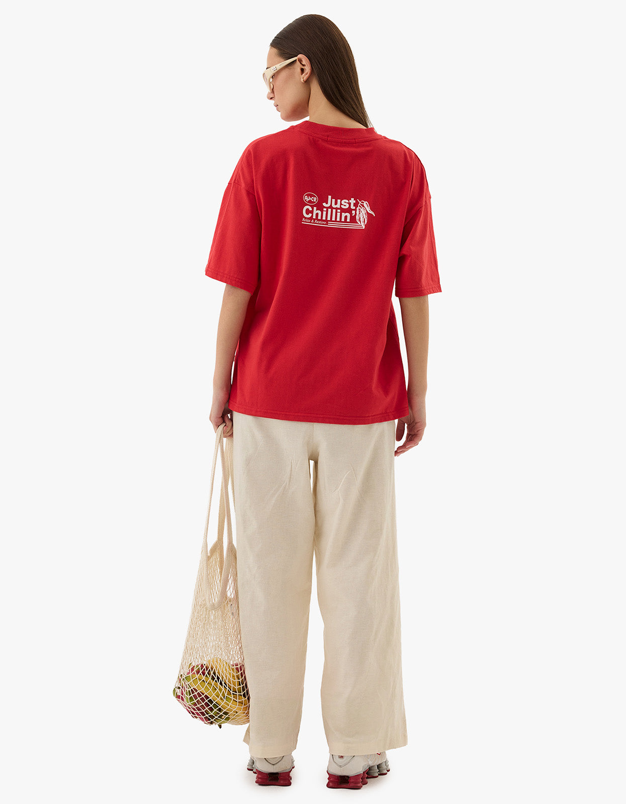 Chillin Tee - Poppy Red