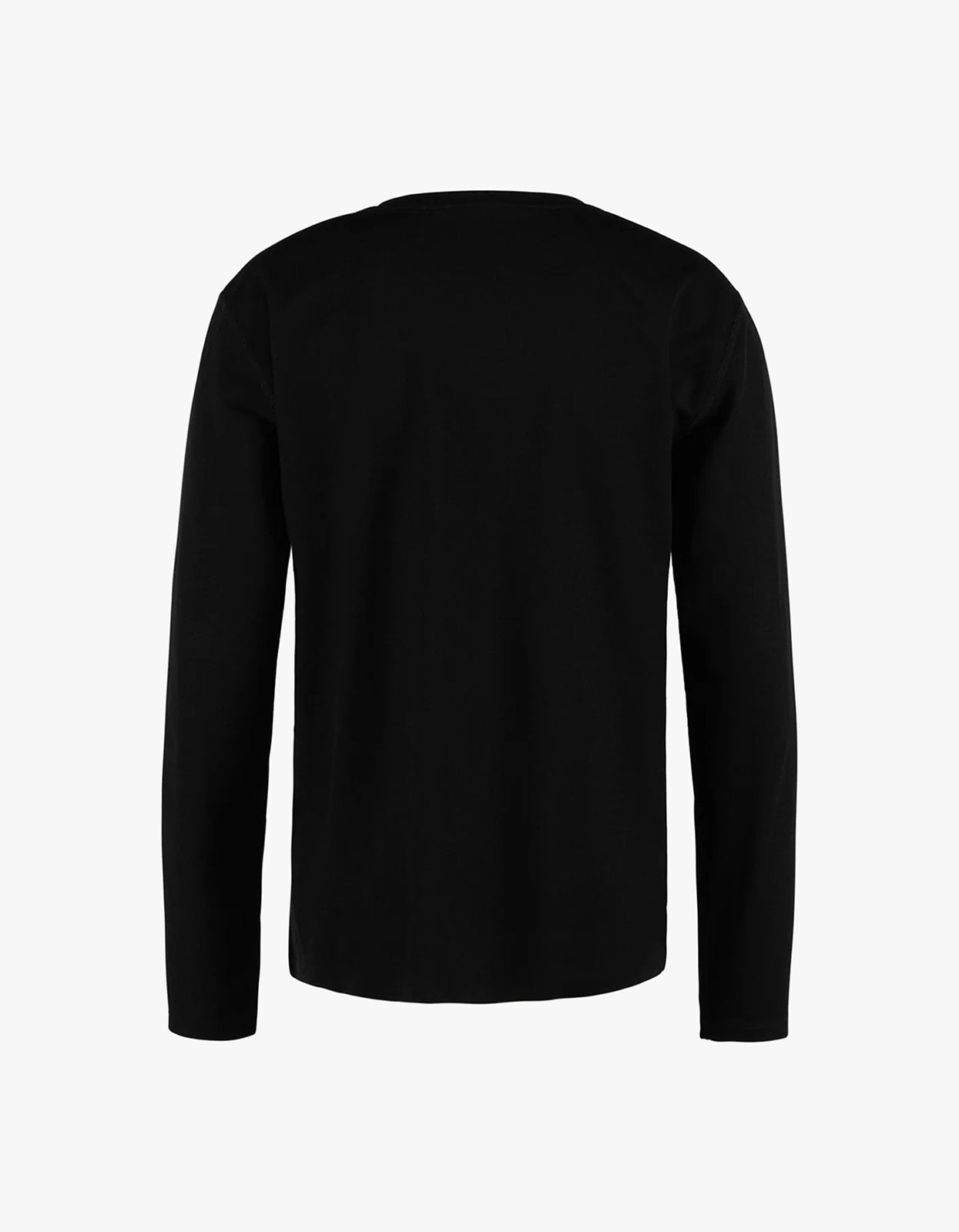 Quick-Dry Boxy Long Sleeve Tee - Black