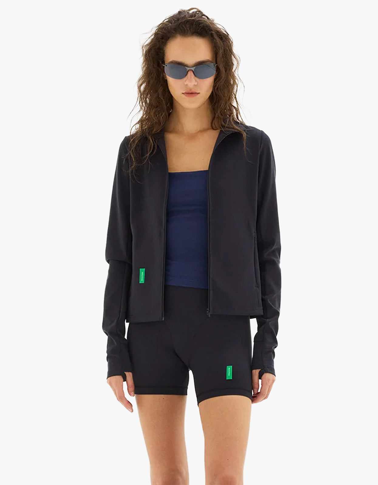 Full Zip Interlock Jacket - Black