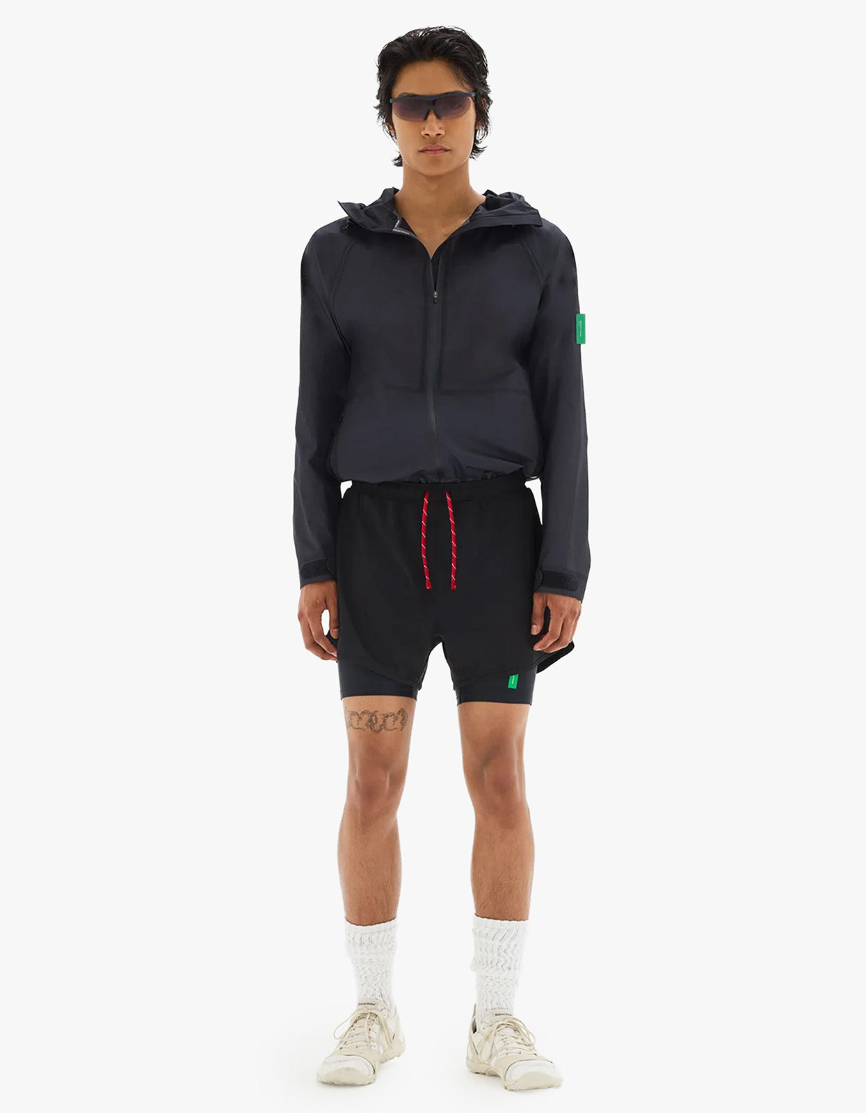 Layered Trail Shorts - Black/Black